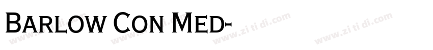 Barlow Con Med字体转换